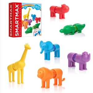 SMARTMAX MY FIRST SAFARI ANIMALS STEM MAGNETIC DISCOVERY SET FOR KIDS AGES 1 - 5